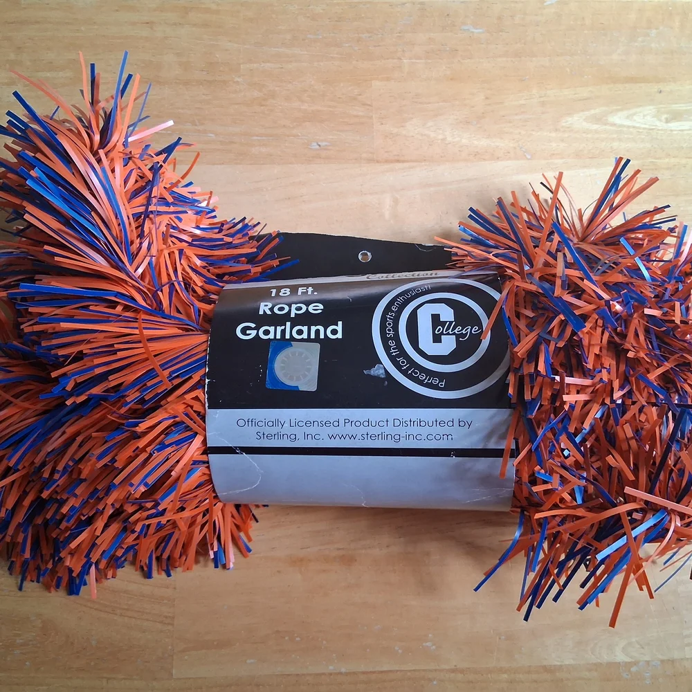 Rope Garland - Orange and Blue